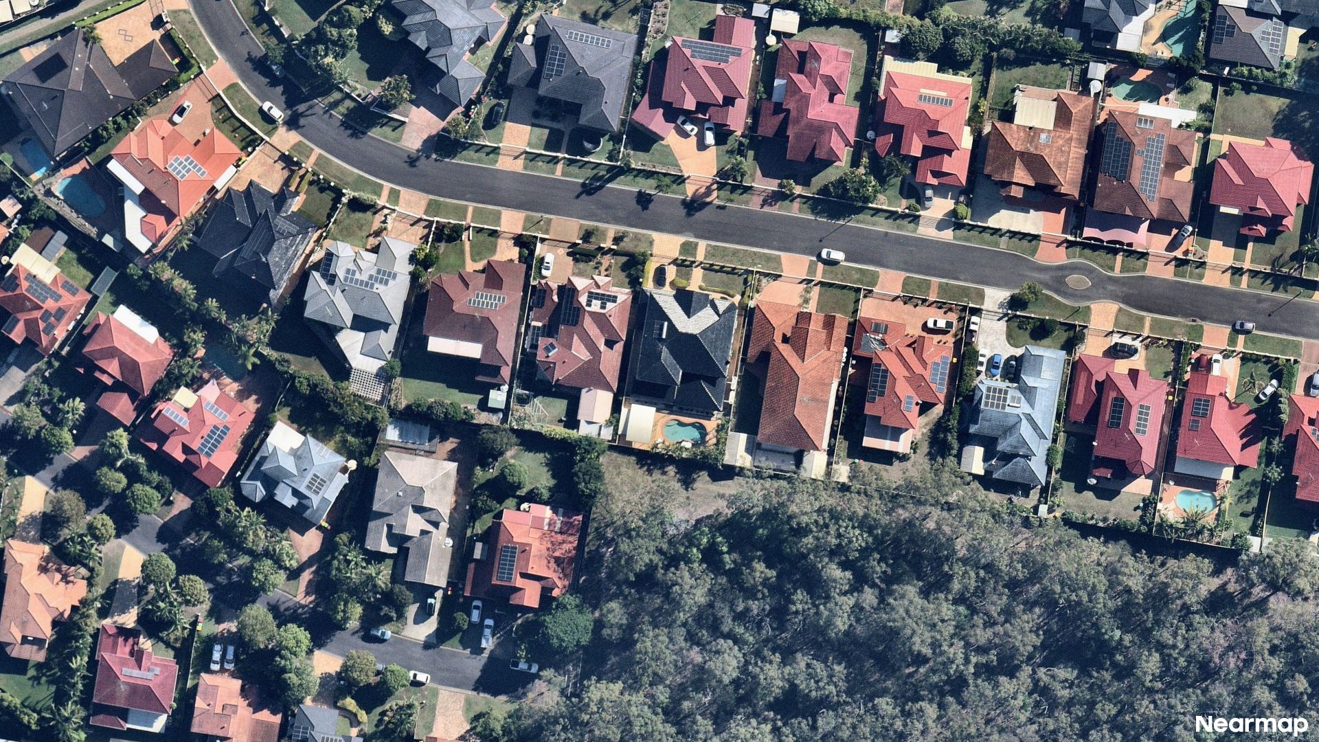 Vertical aerial view
