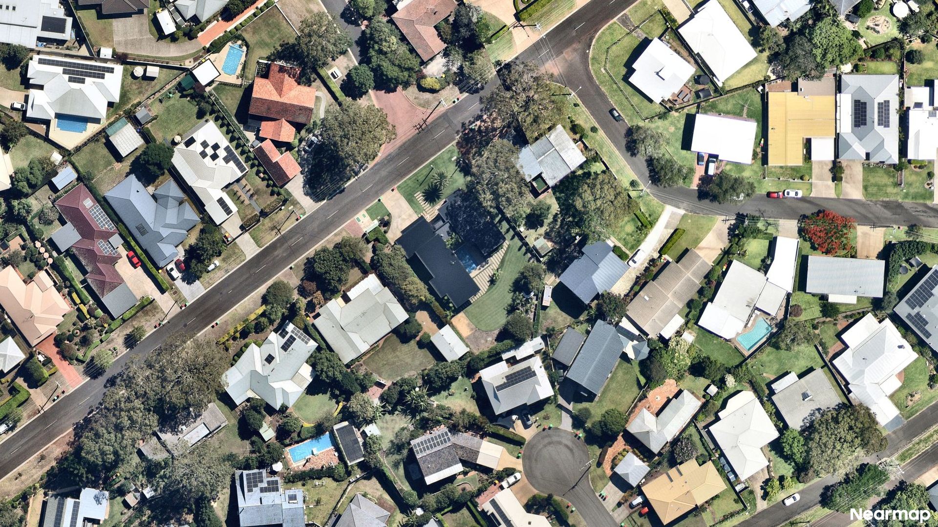 Vertical aerial view