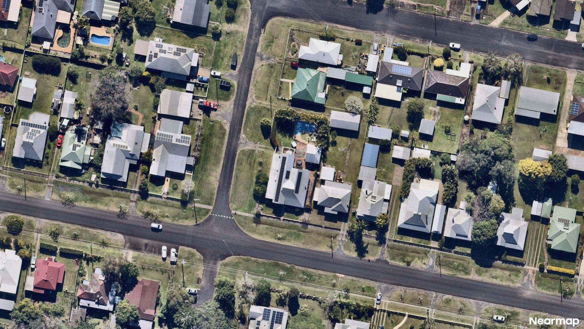 Vertical aerial view