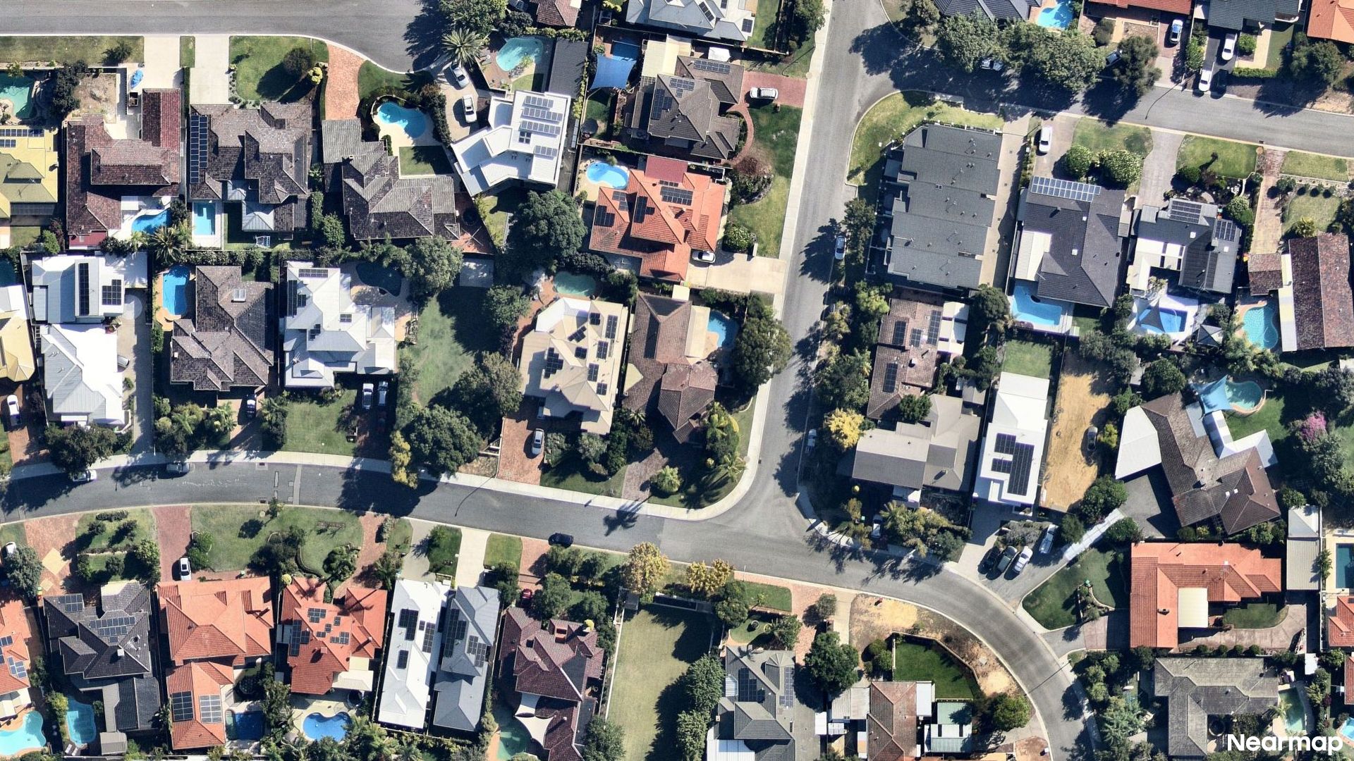 Vertical aerial view