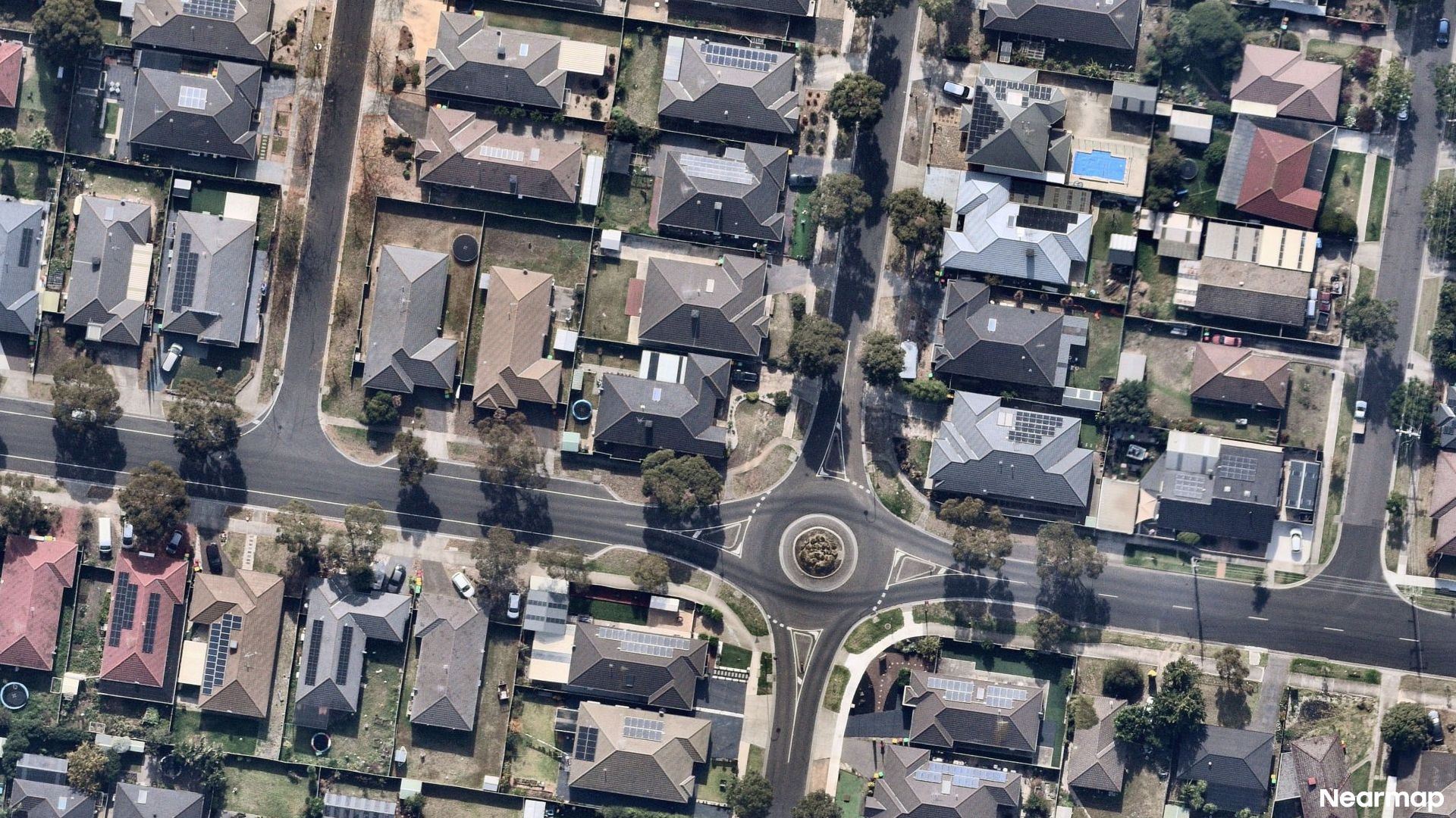 Vertical aerial view