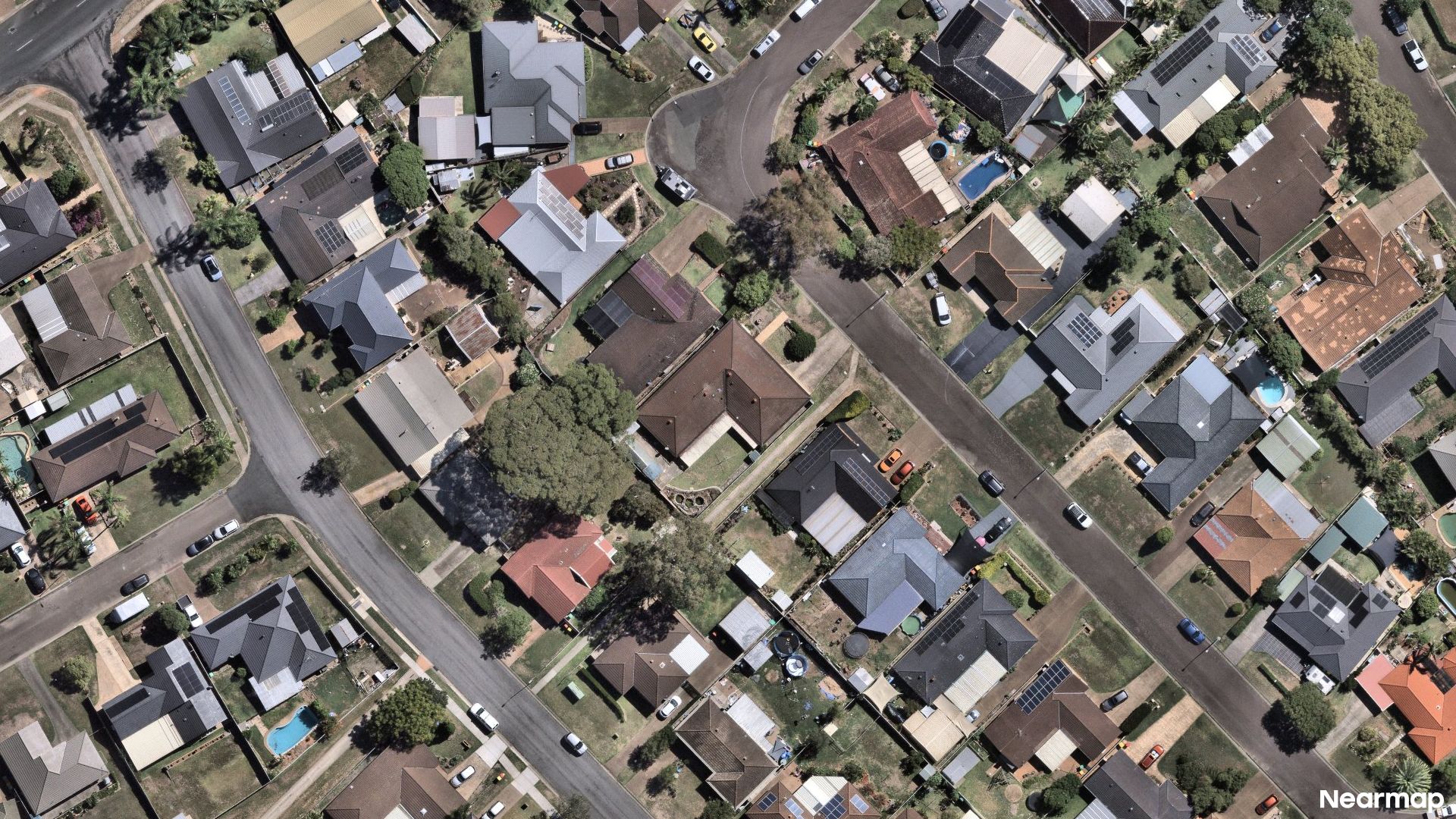 Vertical aerial view