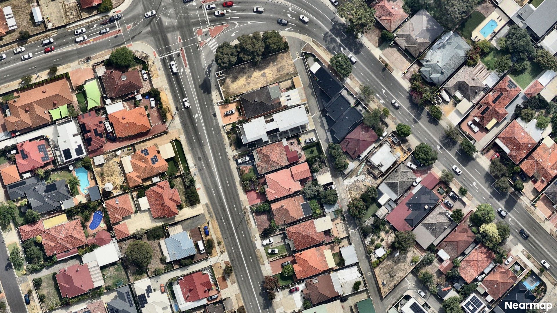 Vertical aerial view