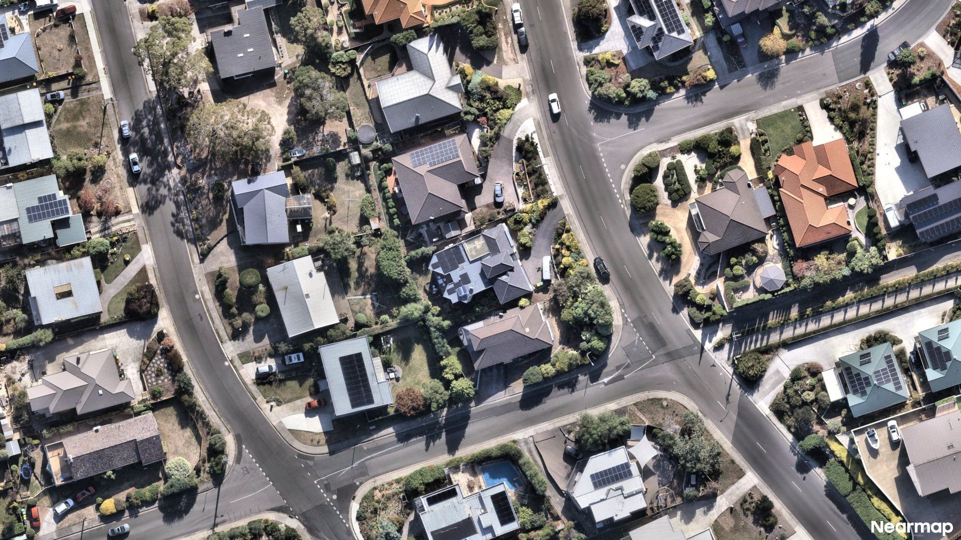 Vertical aerial view