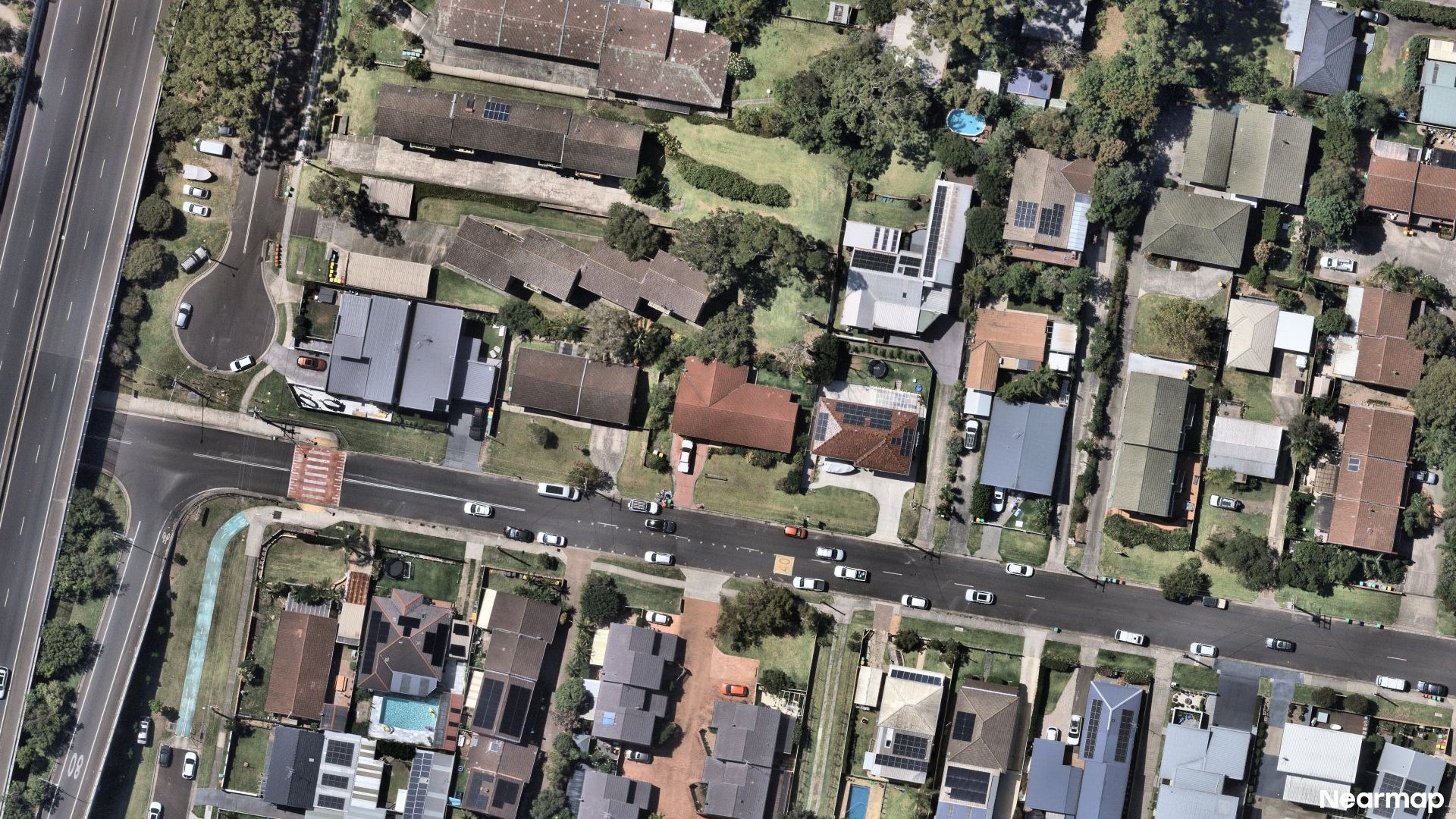 Vertical aerial view