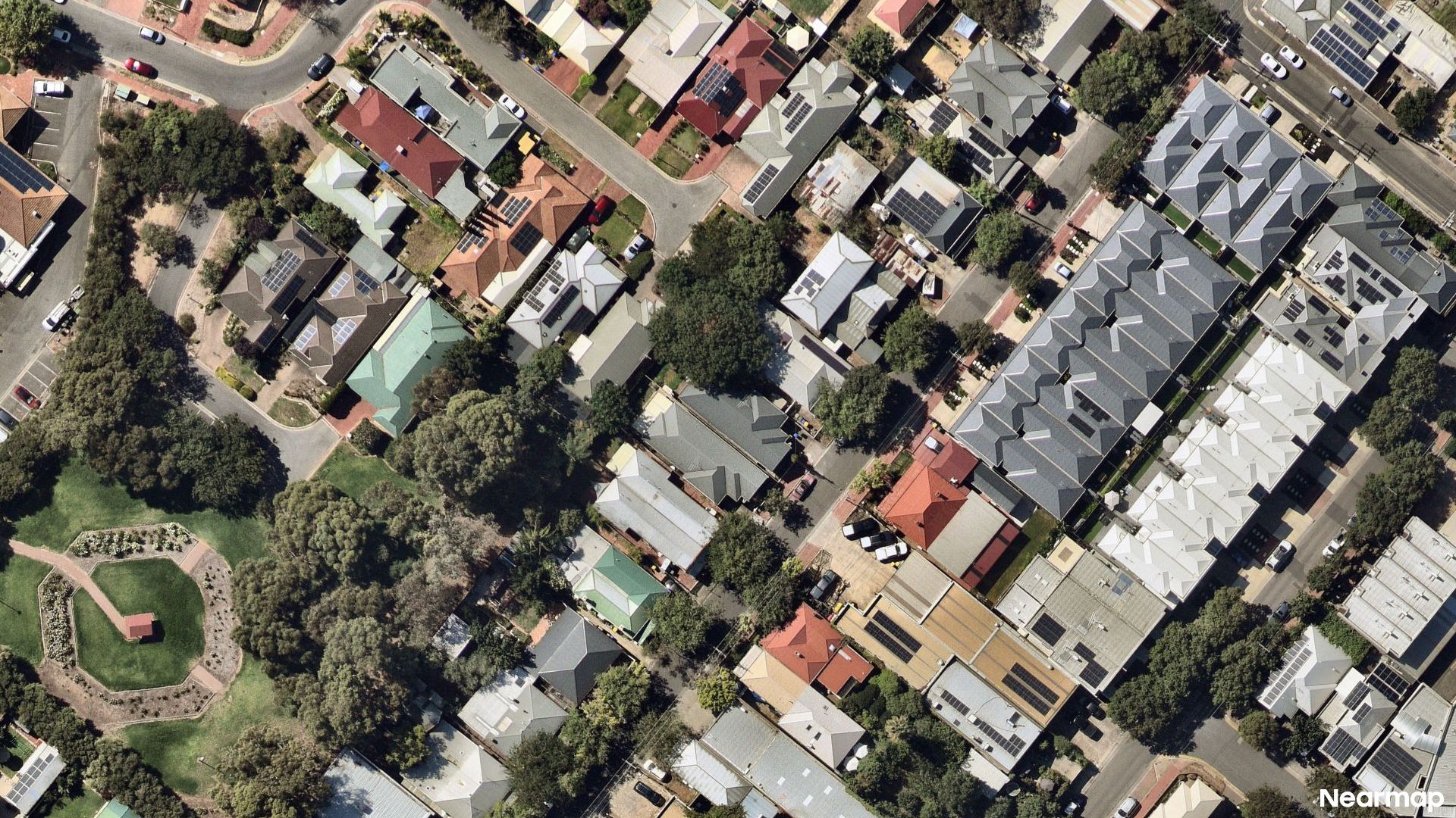 Vertical aerial view