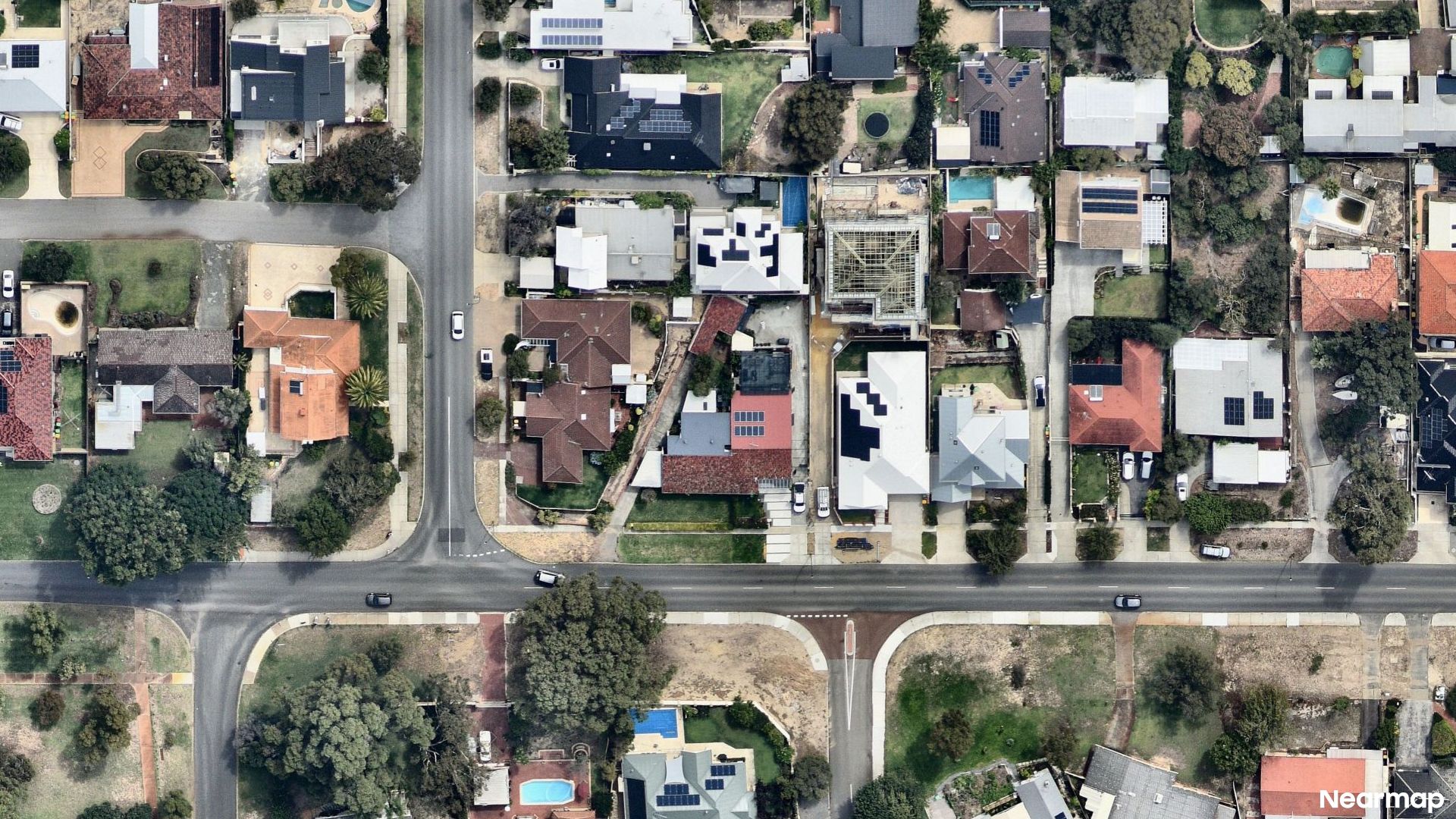 Vertical aerial view