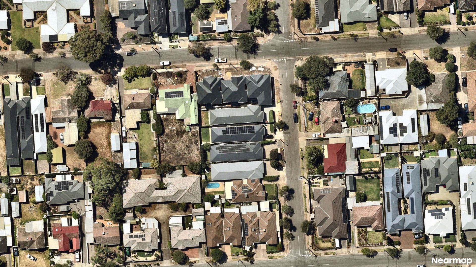 Vertical aerial view