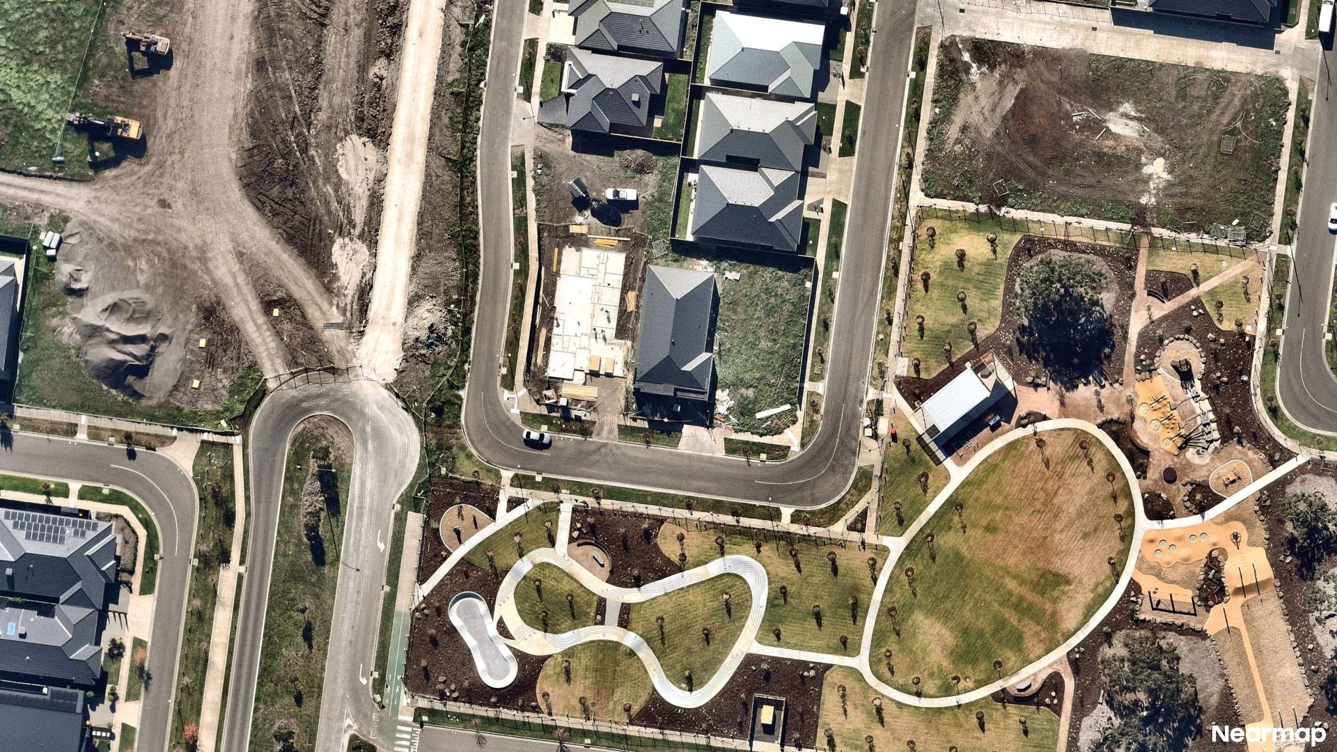 Vertical aerial view