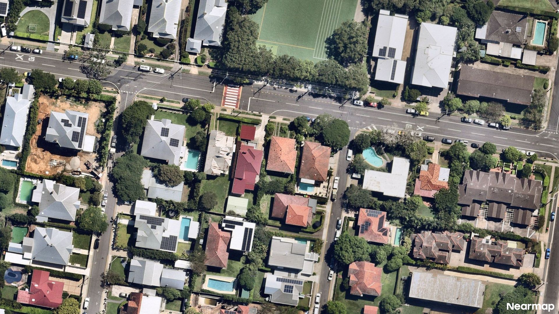Vertical aerial view