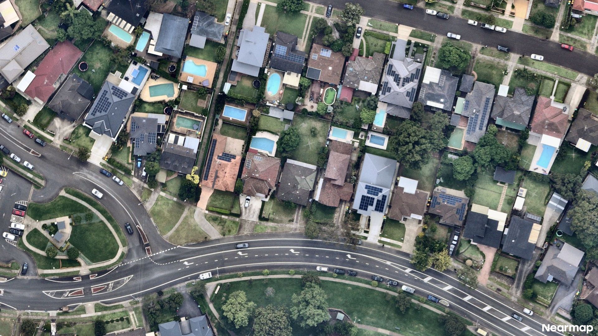 Vertical aerial view