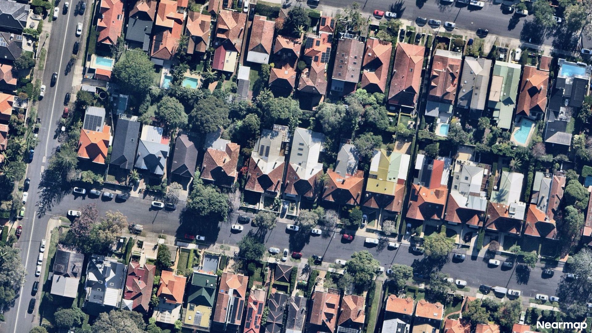 Vertical aerial view