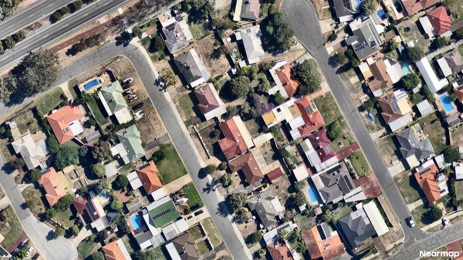 Vertical aerial view