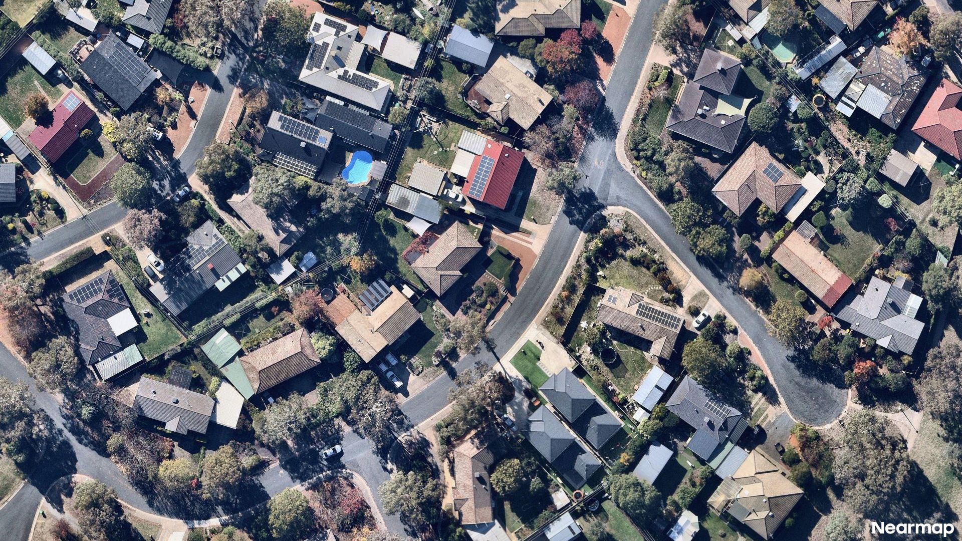 Vertical aerial view