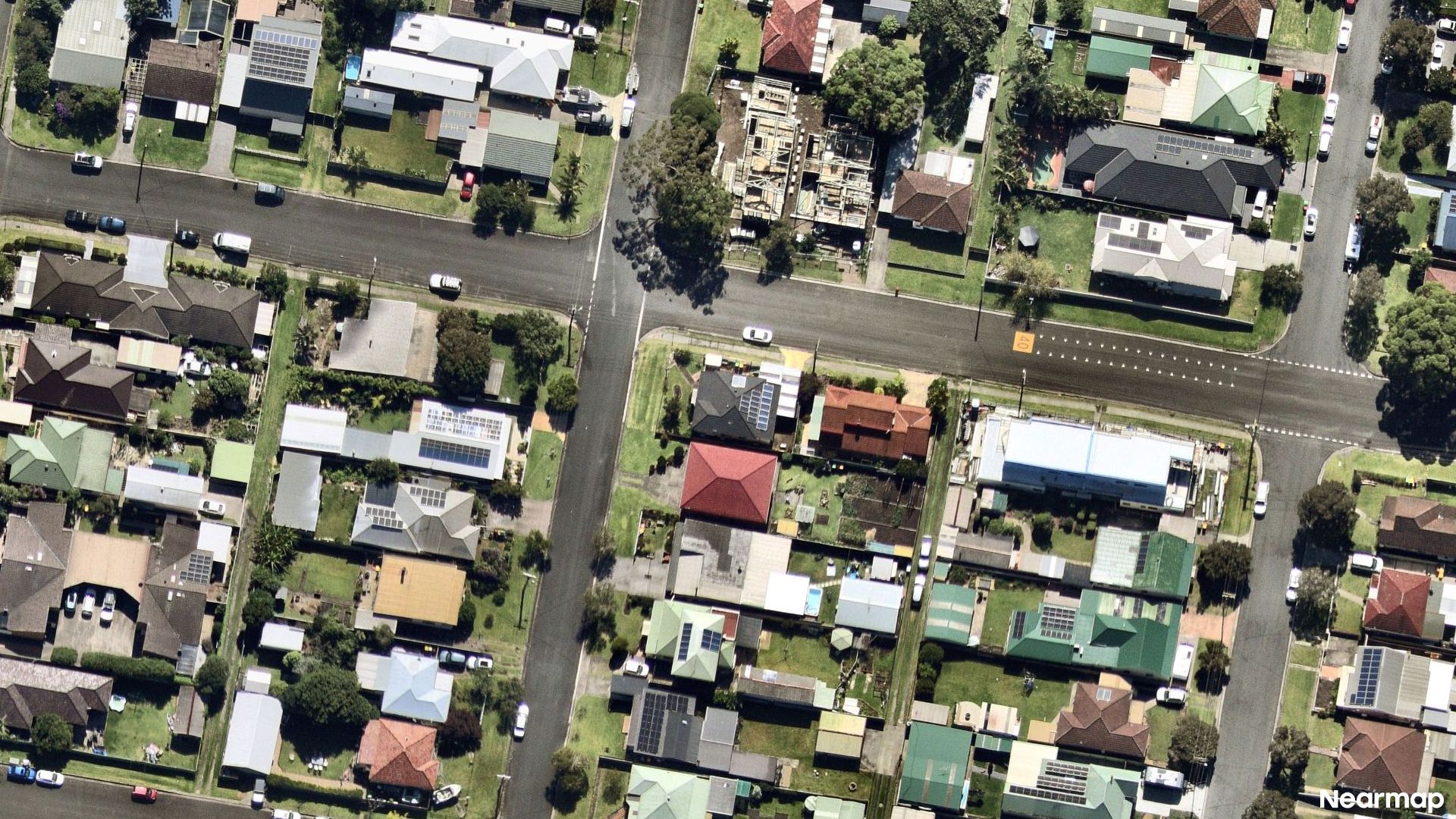 Vertical aerial view
