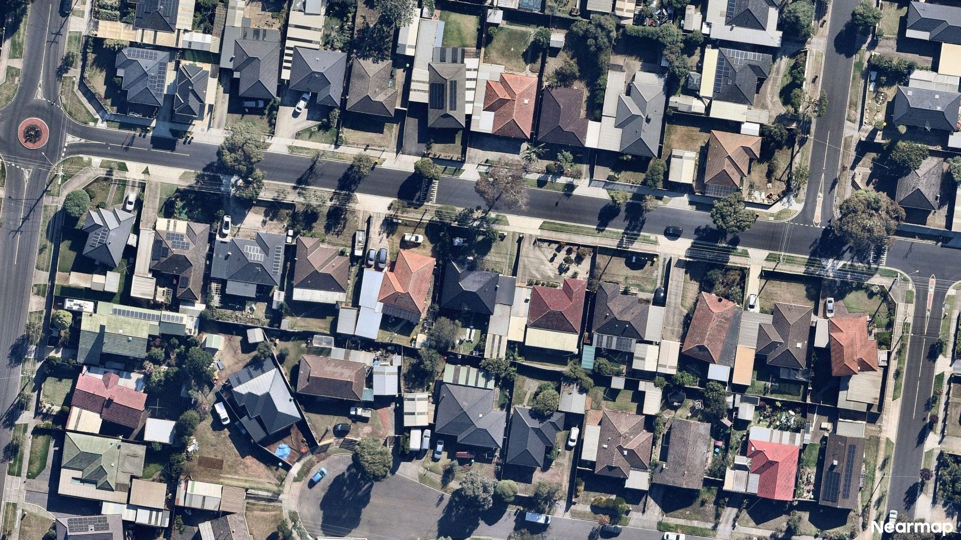 Vertical aerial view