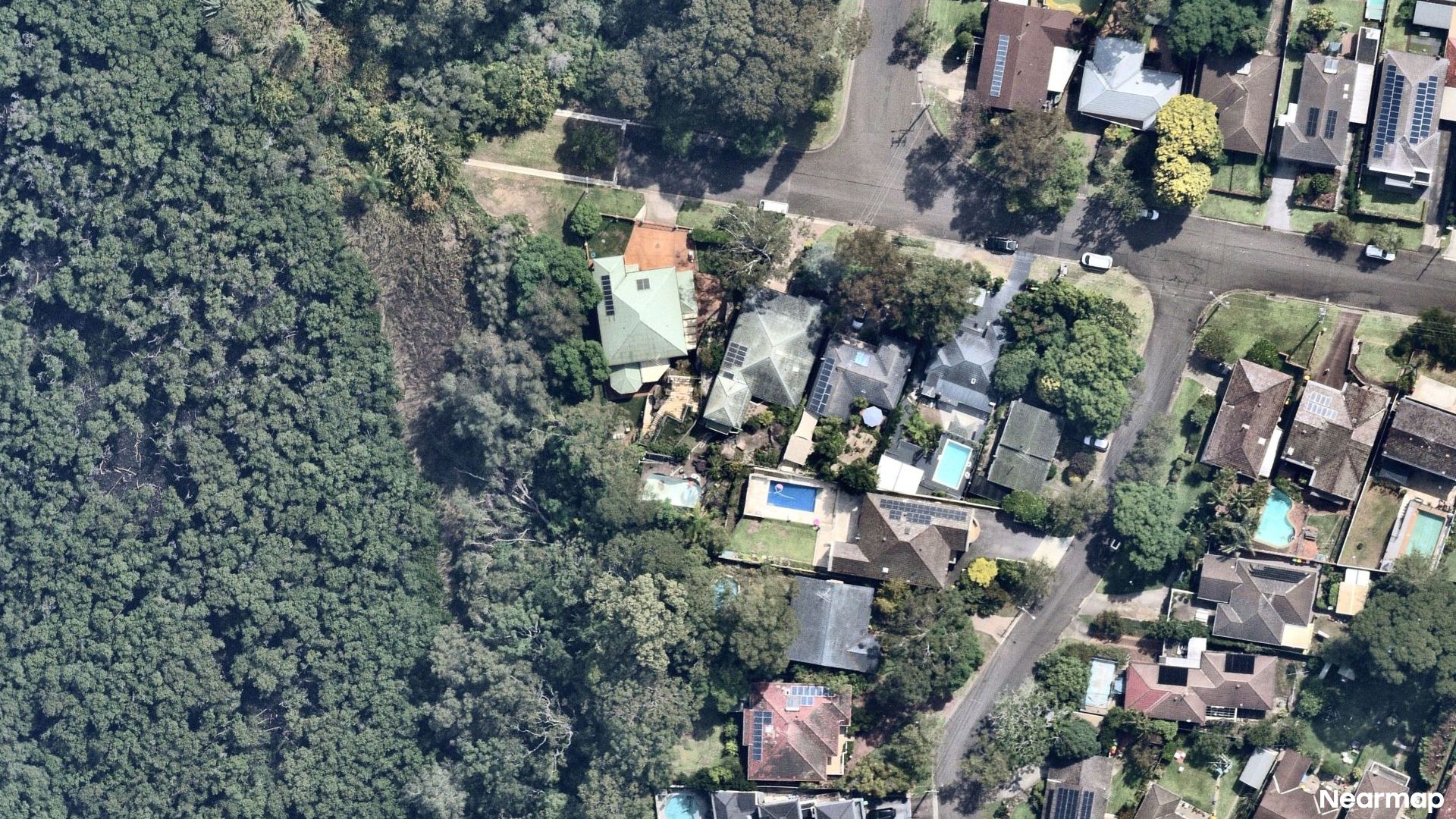 Vertical aerial view