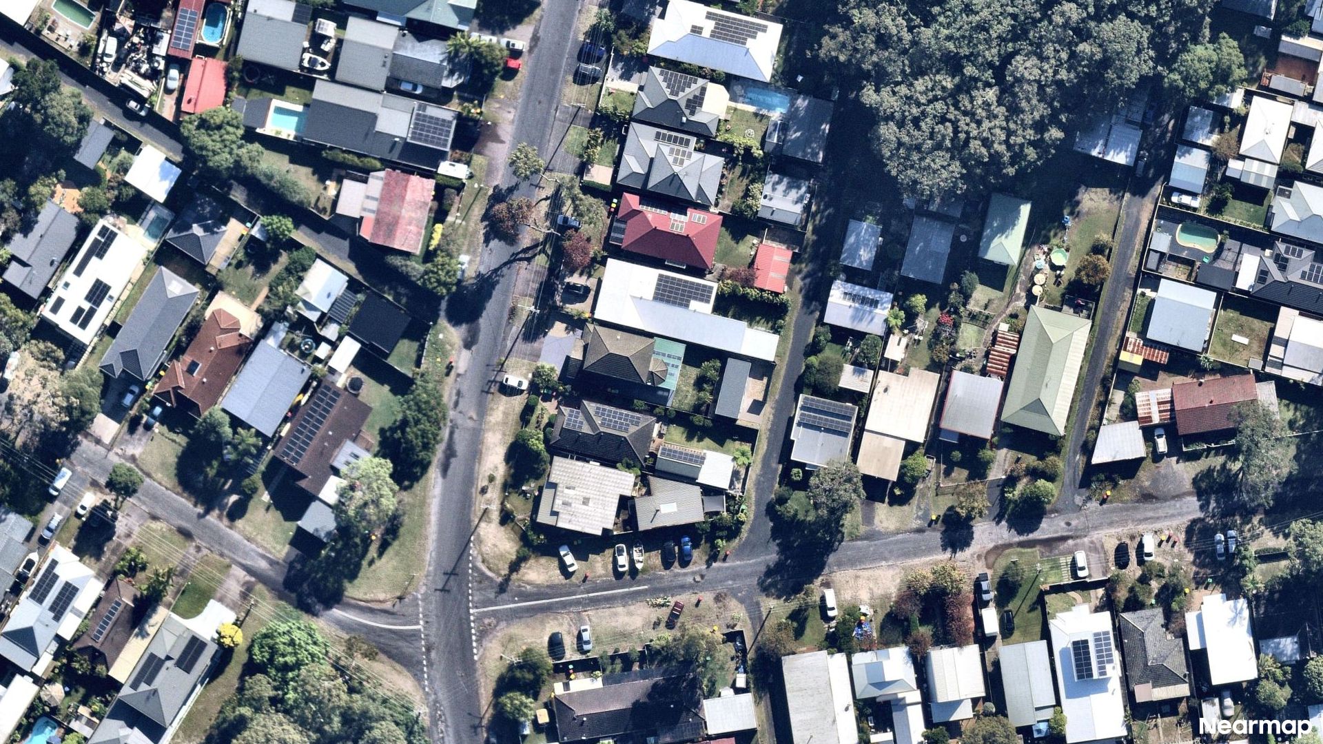 Vertical aerial view