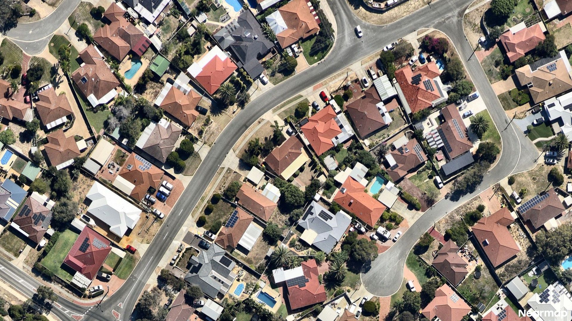 Vertical aerial view