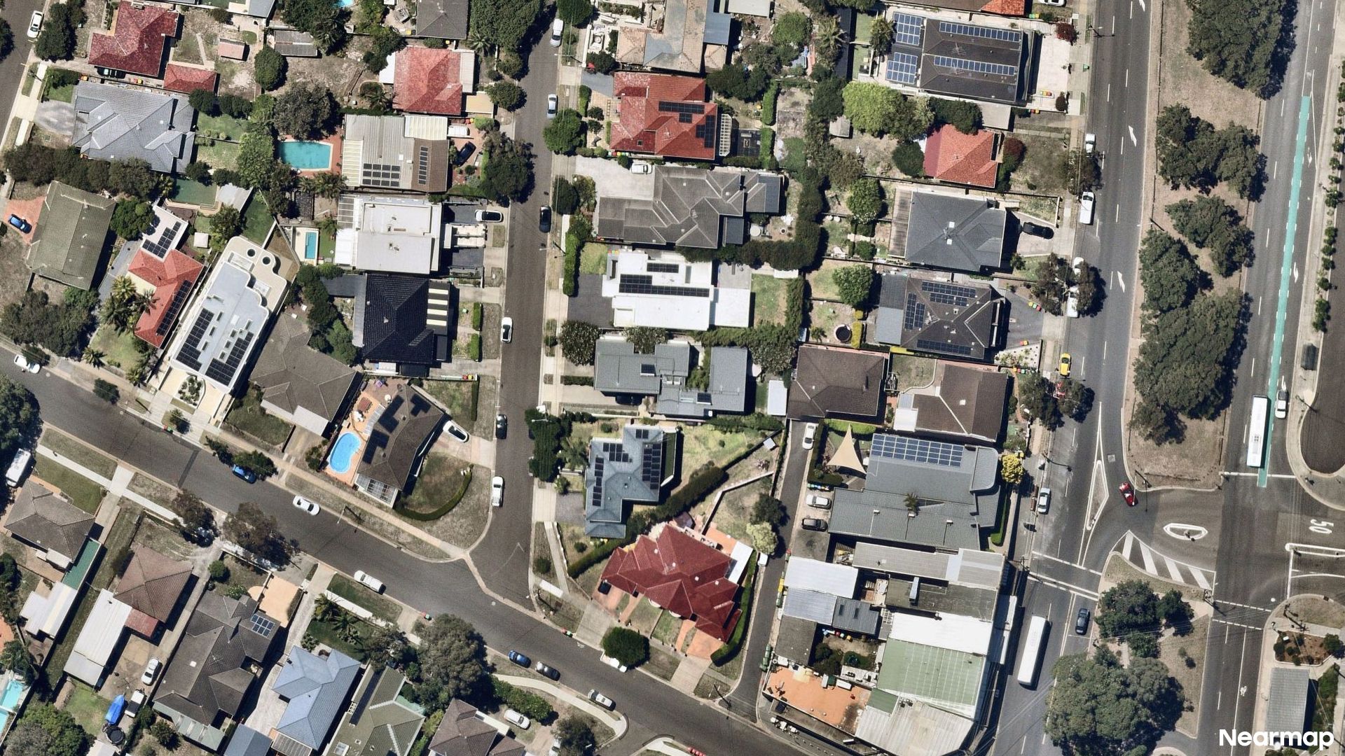 Vertical aerial view