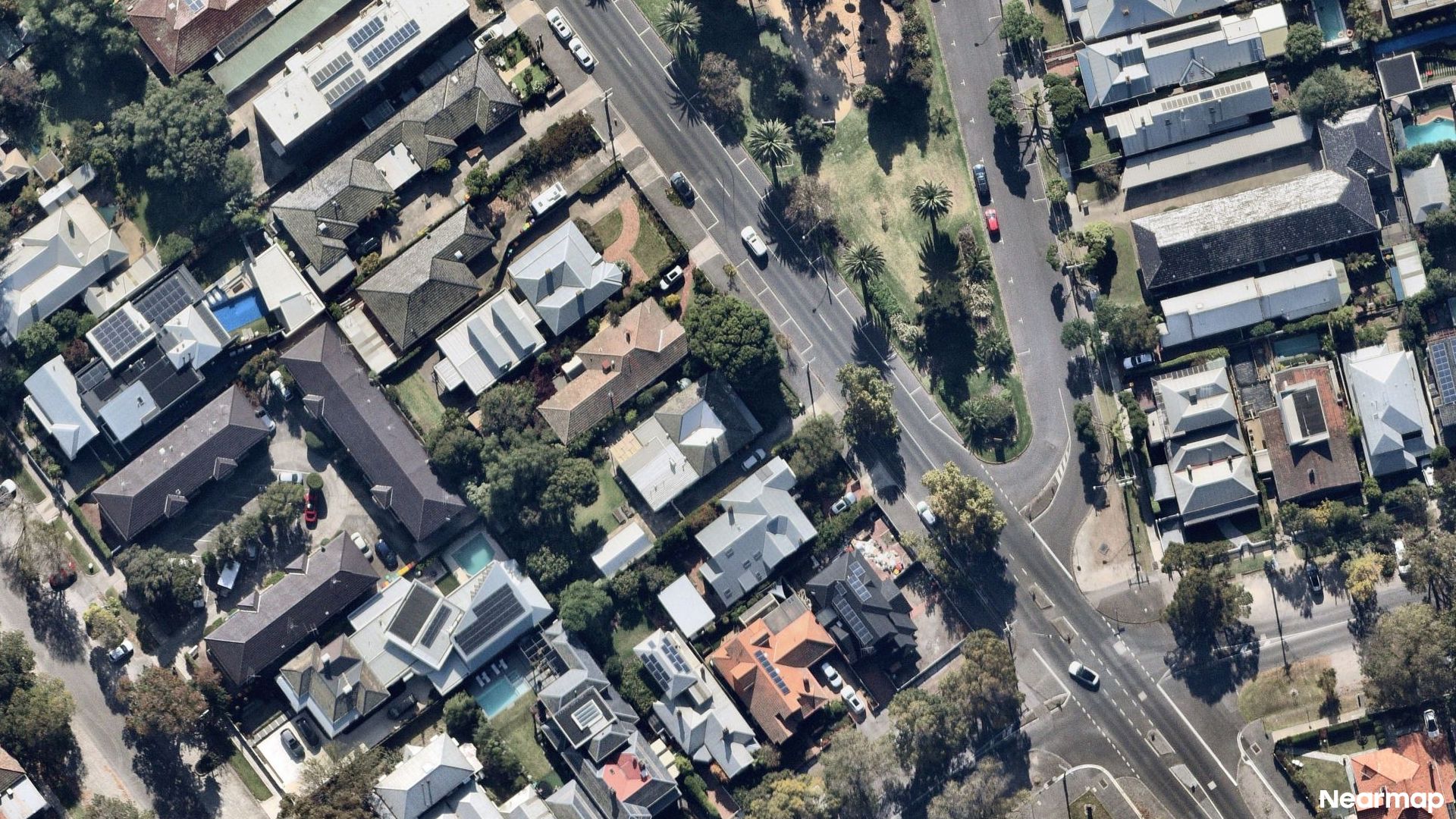 Vertical aerial view