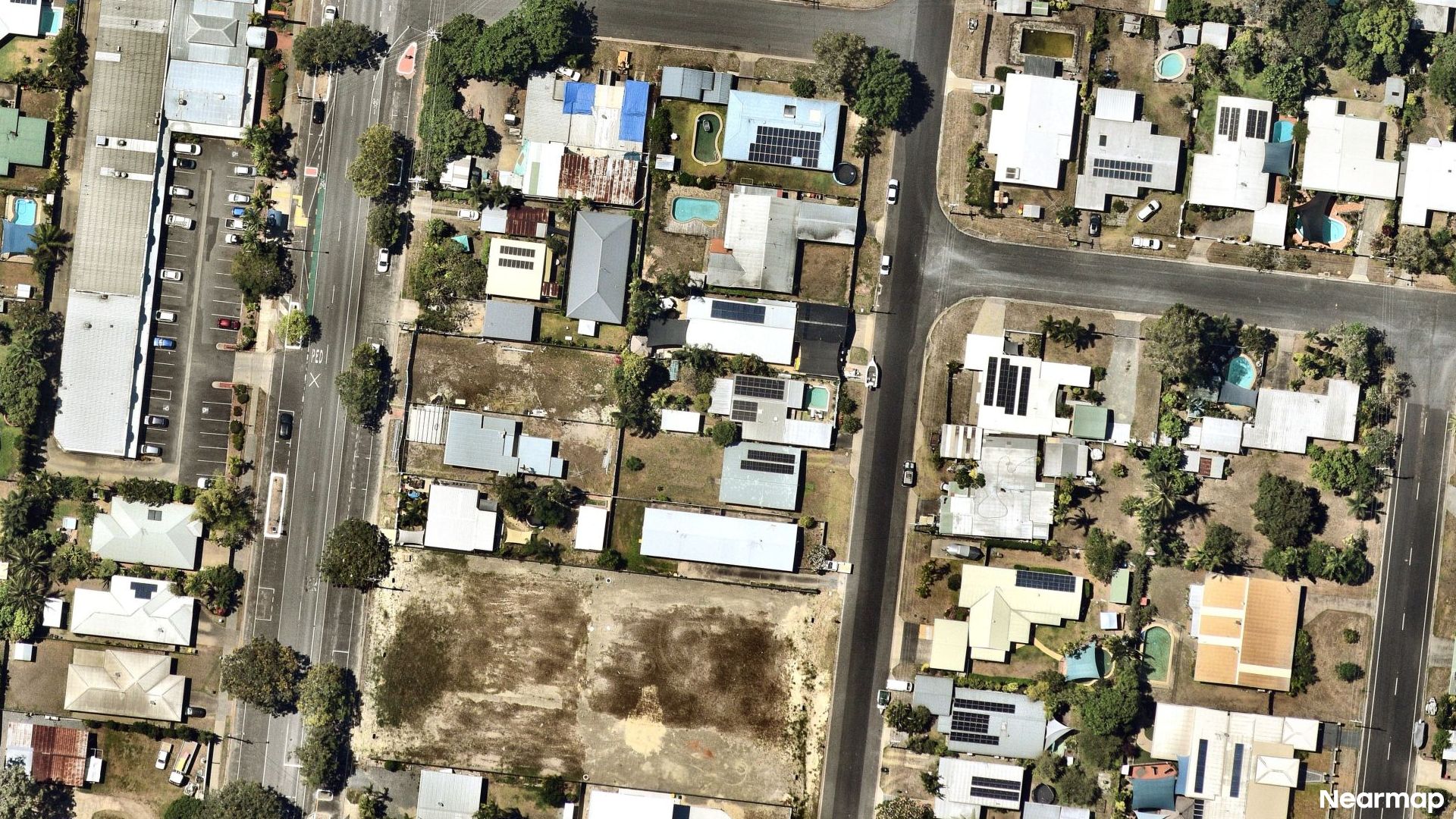 Vertical aerial view