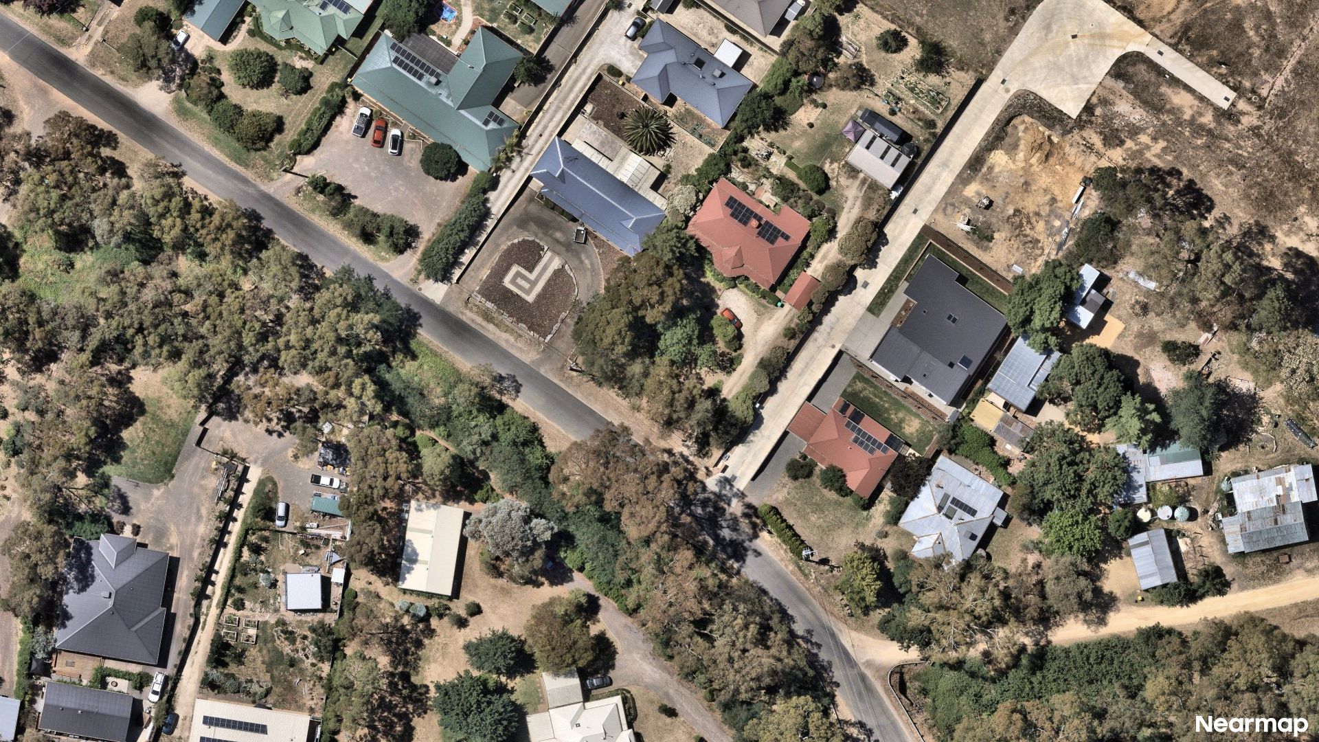 Vertical aerial view