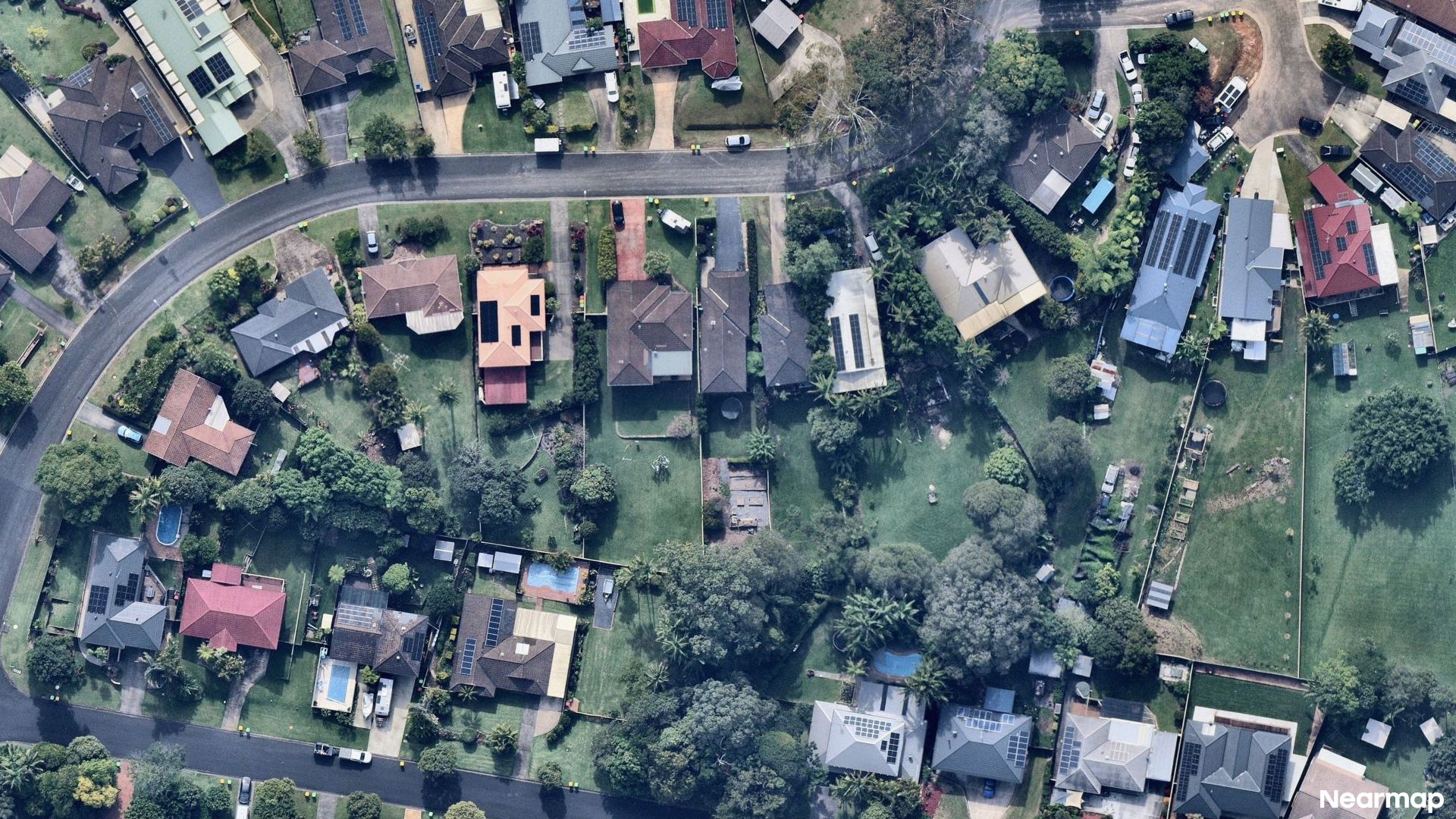Vertical aerial view