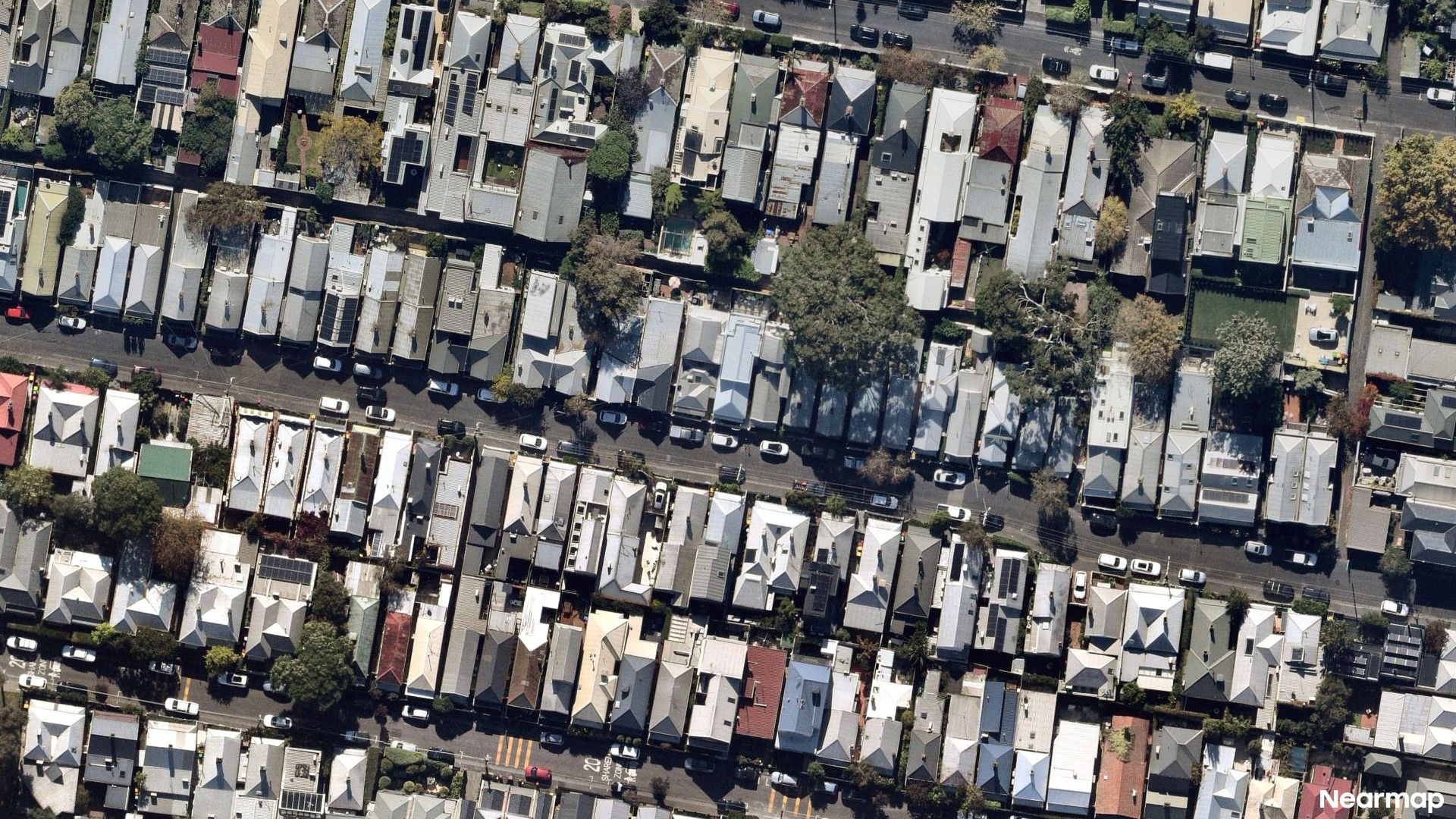 Vertical aerial view