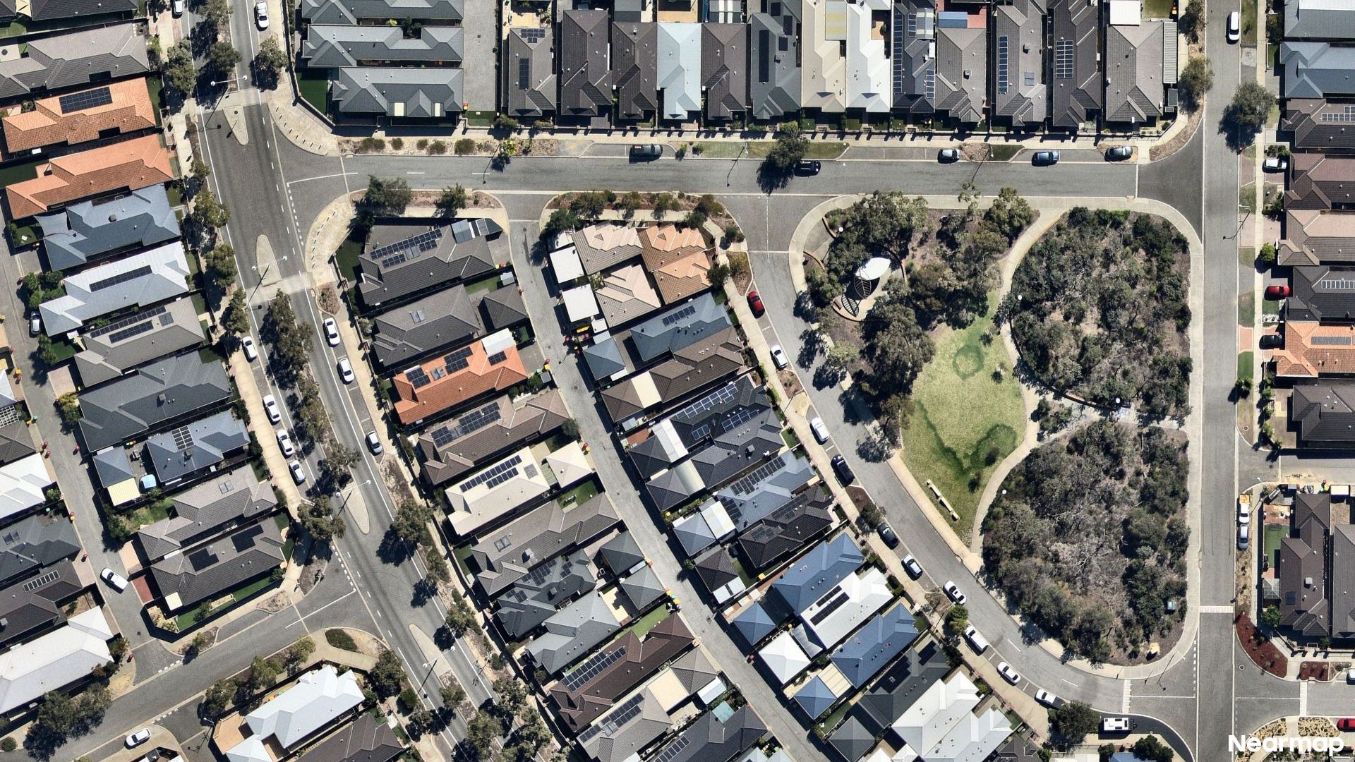 Vertical aerial view