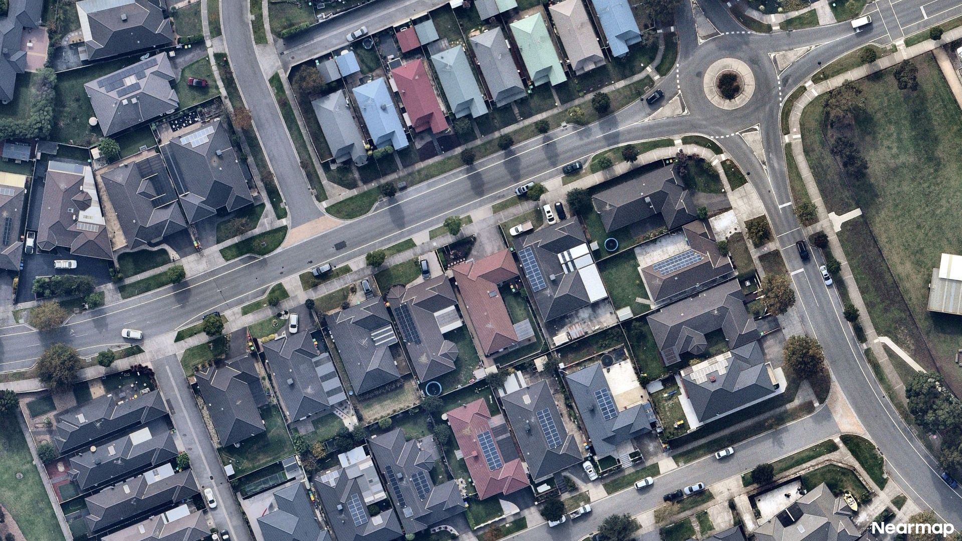Vertical aerial view