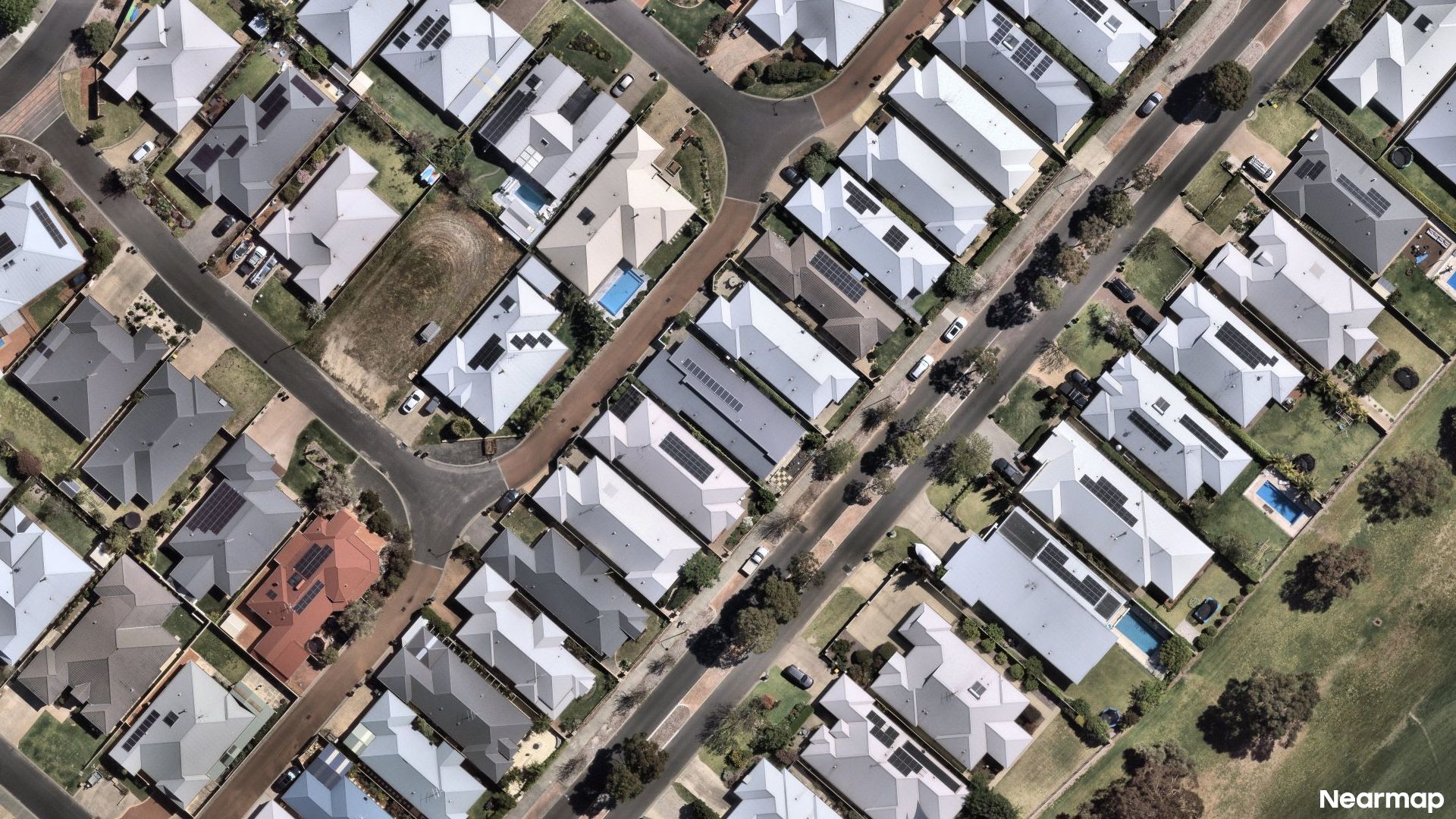 Vertical aerial view