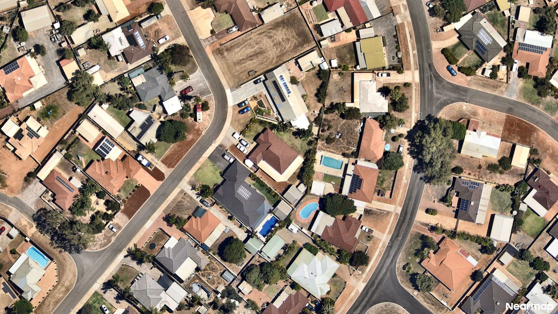 Vertical aerial view
