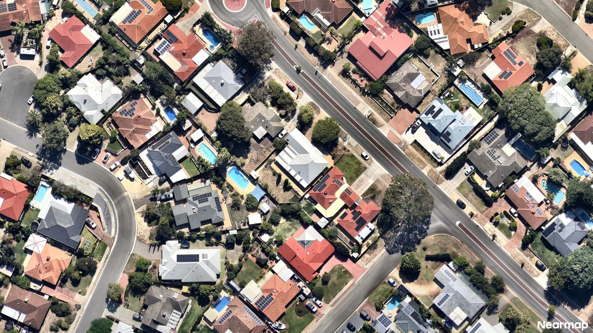 Vertical aerial view