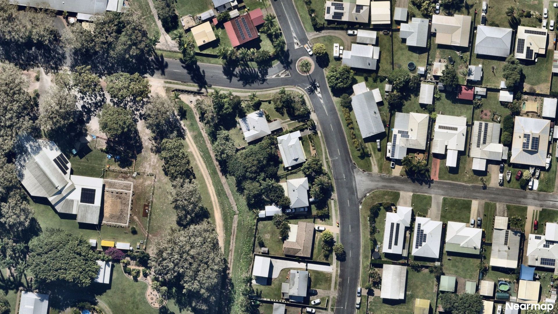 Vertical aerial view