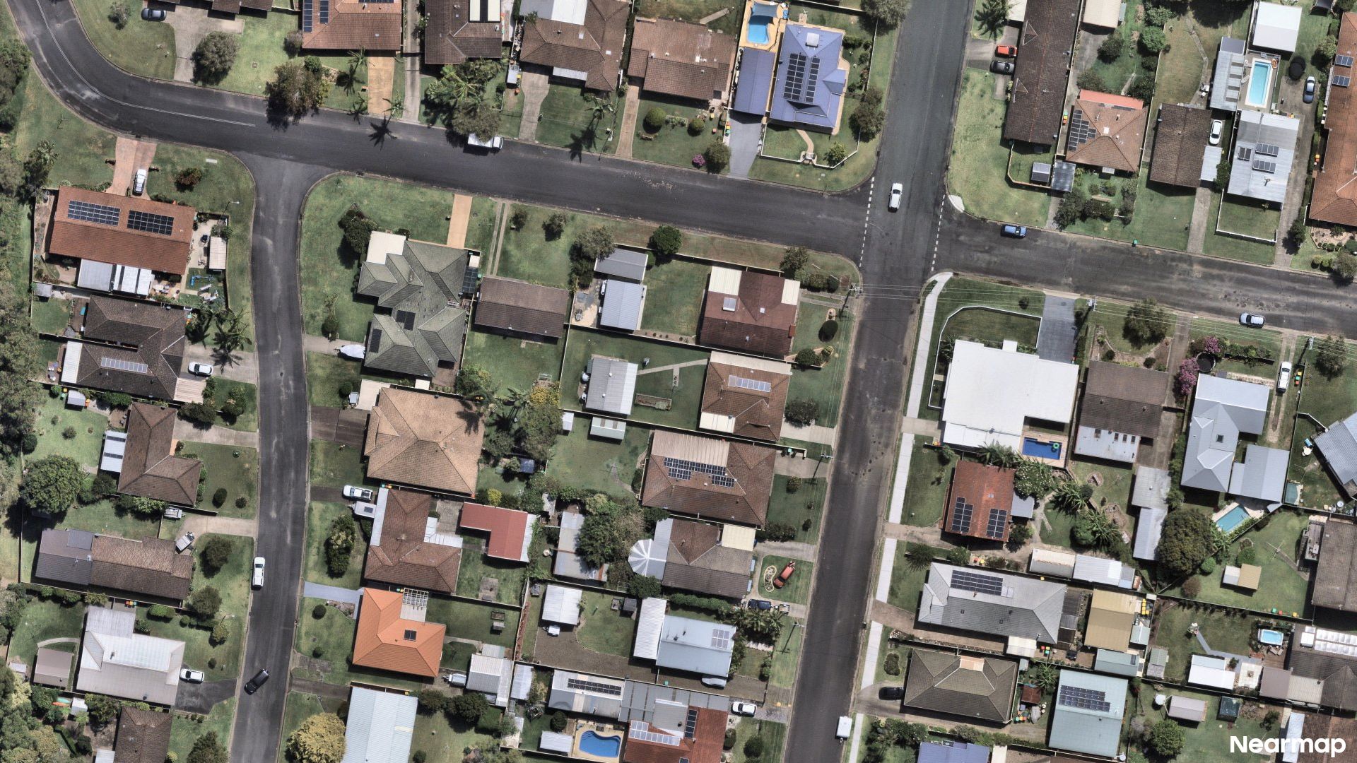 Vertical aerial view