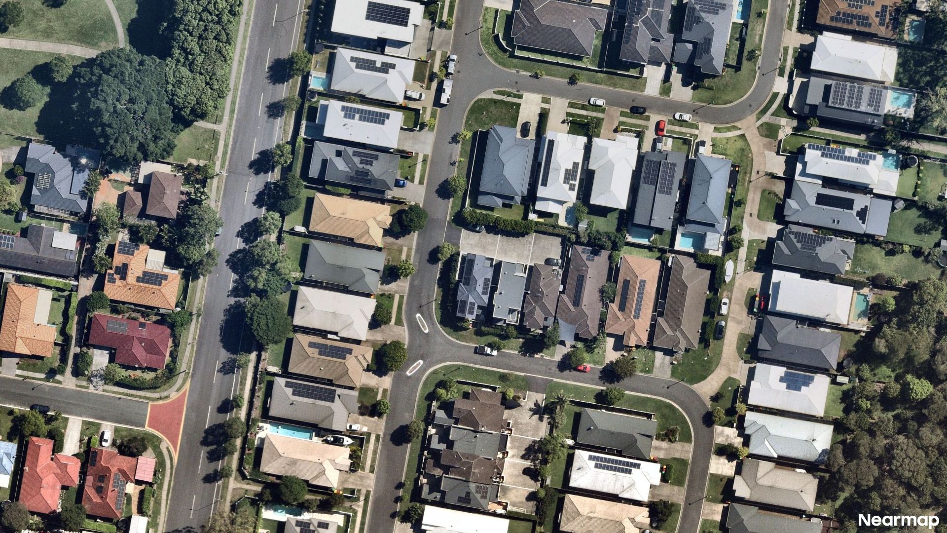 Vertical aerial view