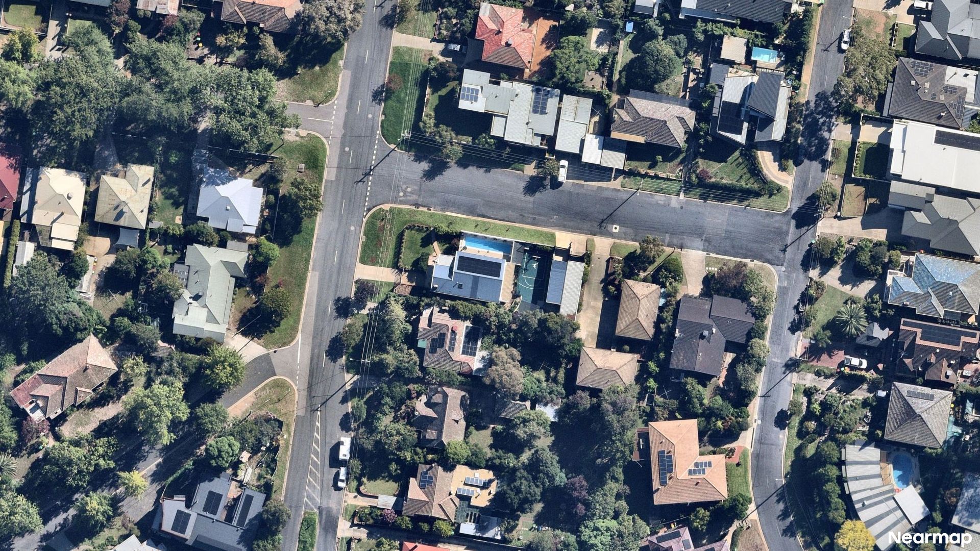 Vertical aerial view
