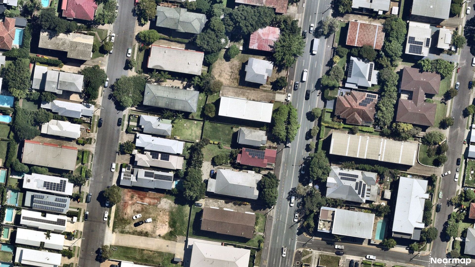 Vertical aerial view