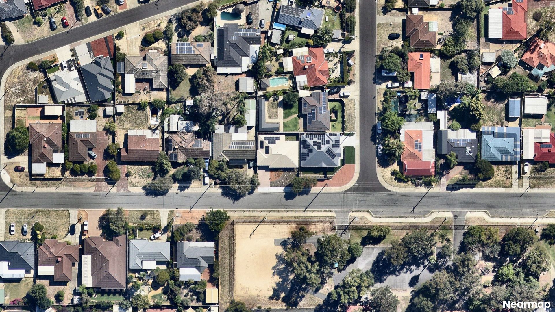 Vertical aerial view
