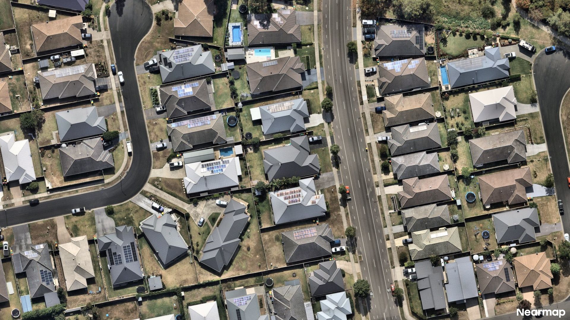 Vertical aerial view