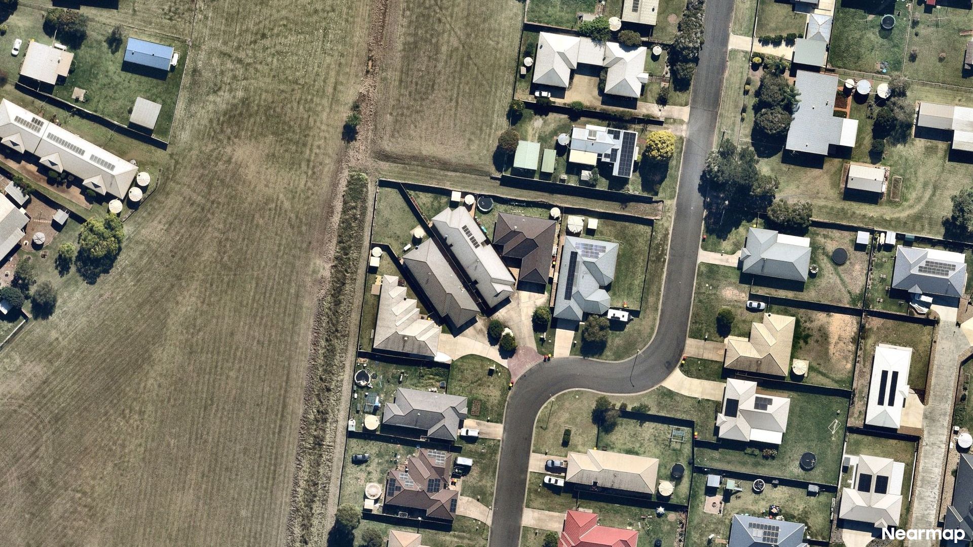 Vertical aerial view