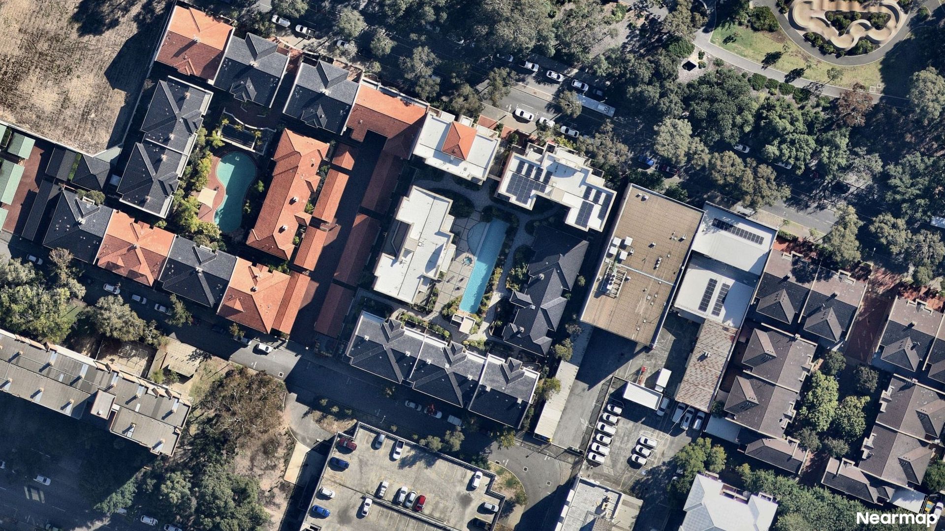 Vertical aerial view
