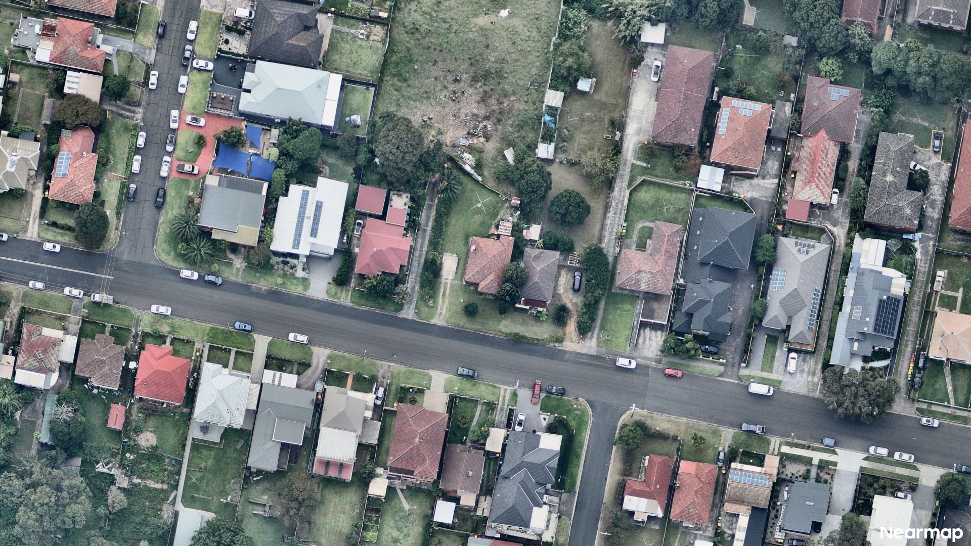Vertical aerial view