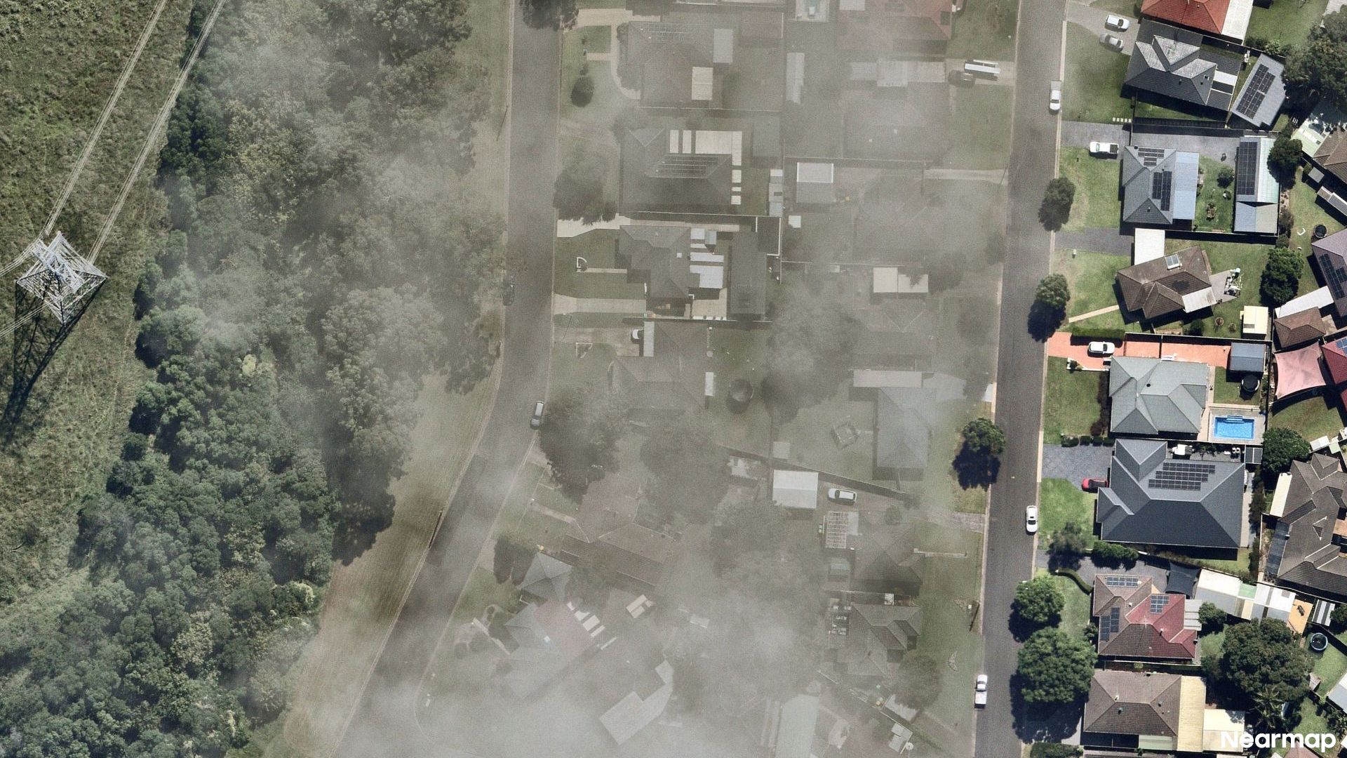 Vertical aerial view