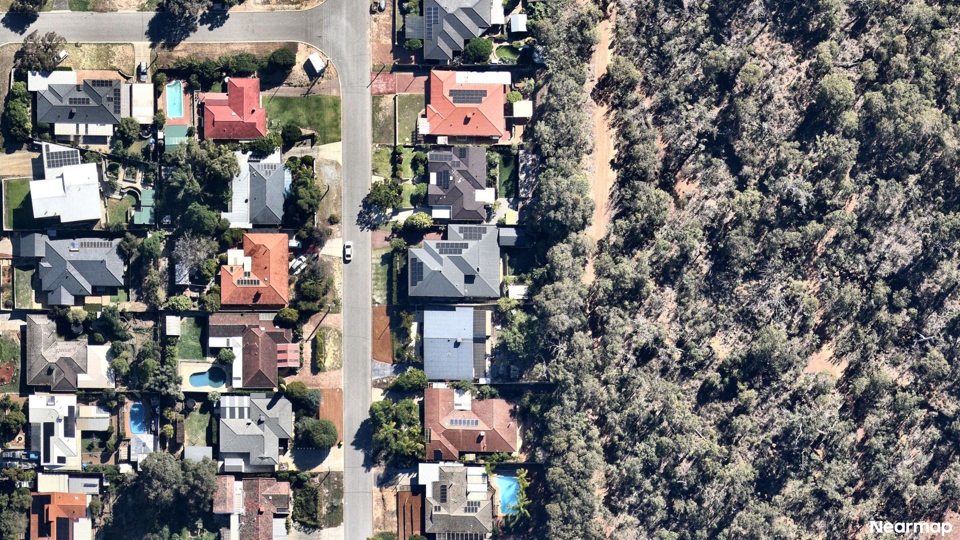 Vertical aerial view