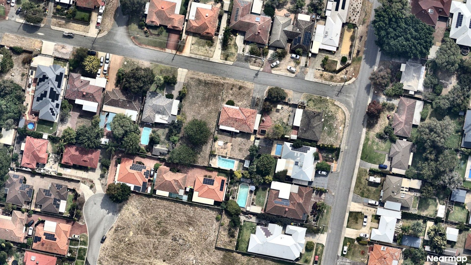 Vertical aerial view