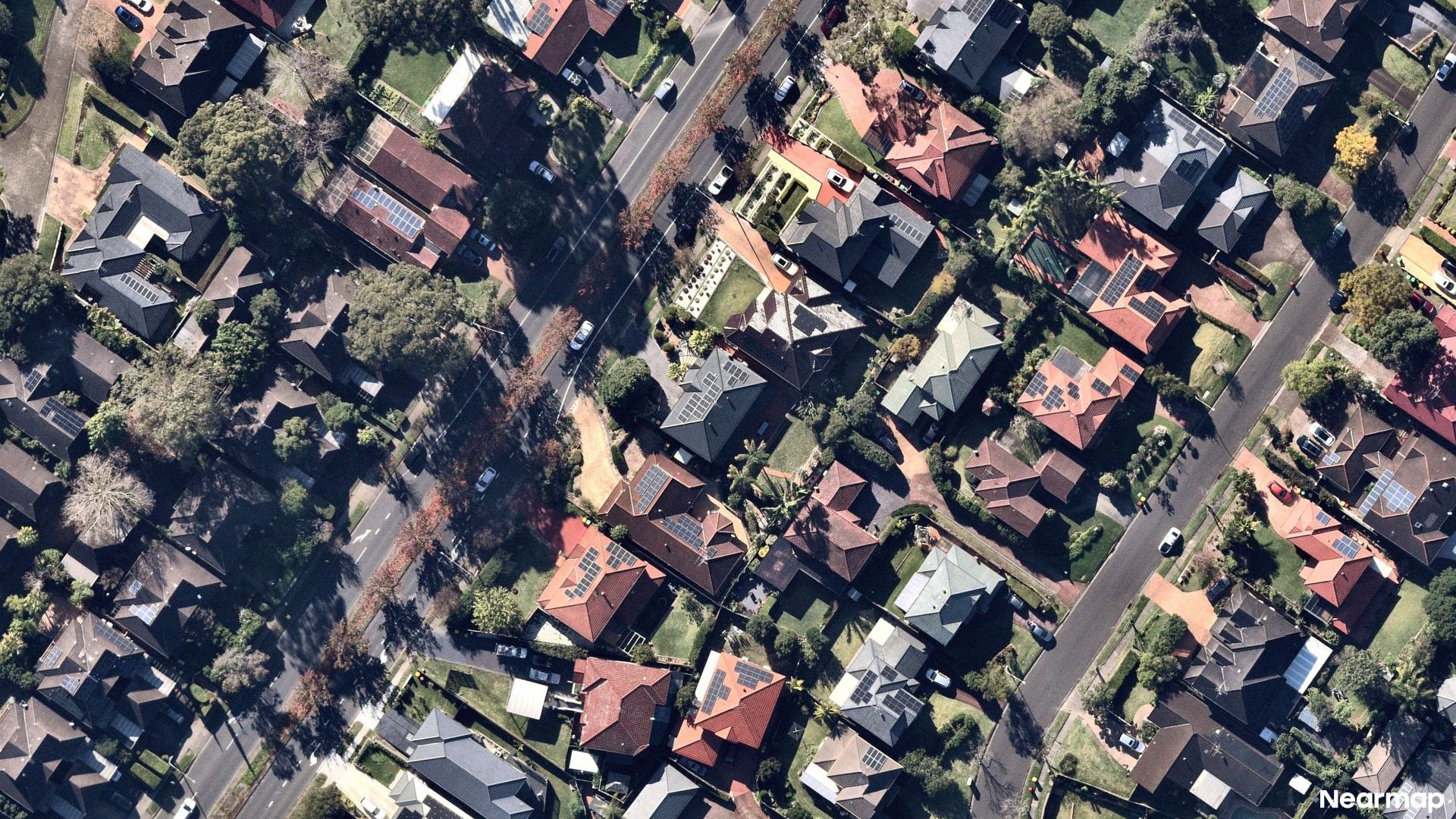 Vertical aerial view