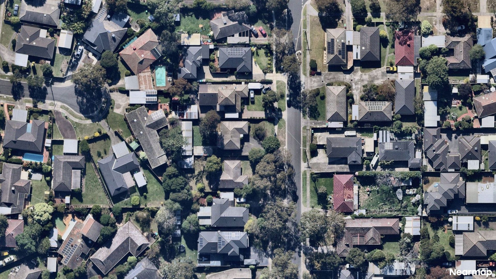 Vertical aerial view