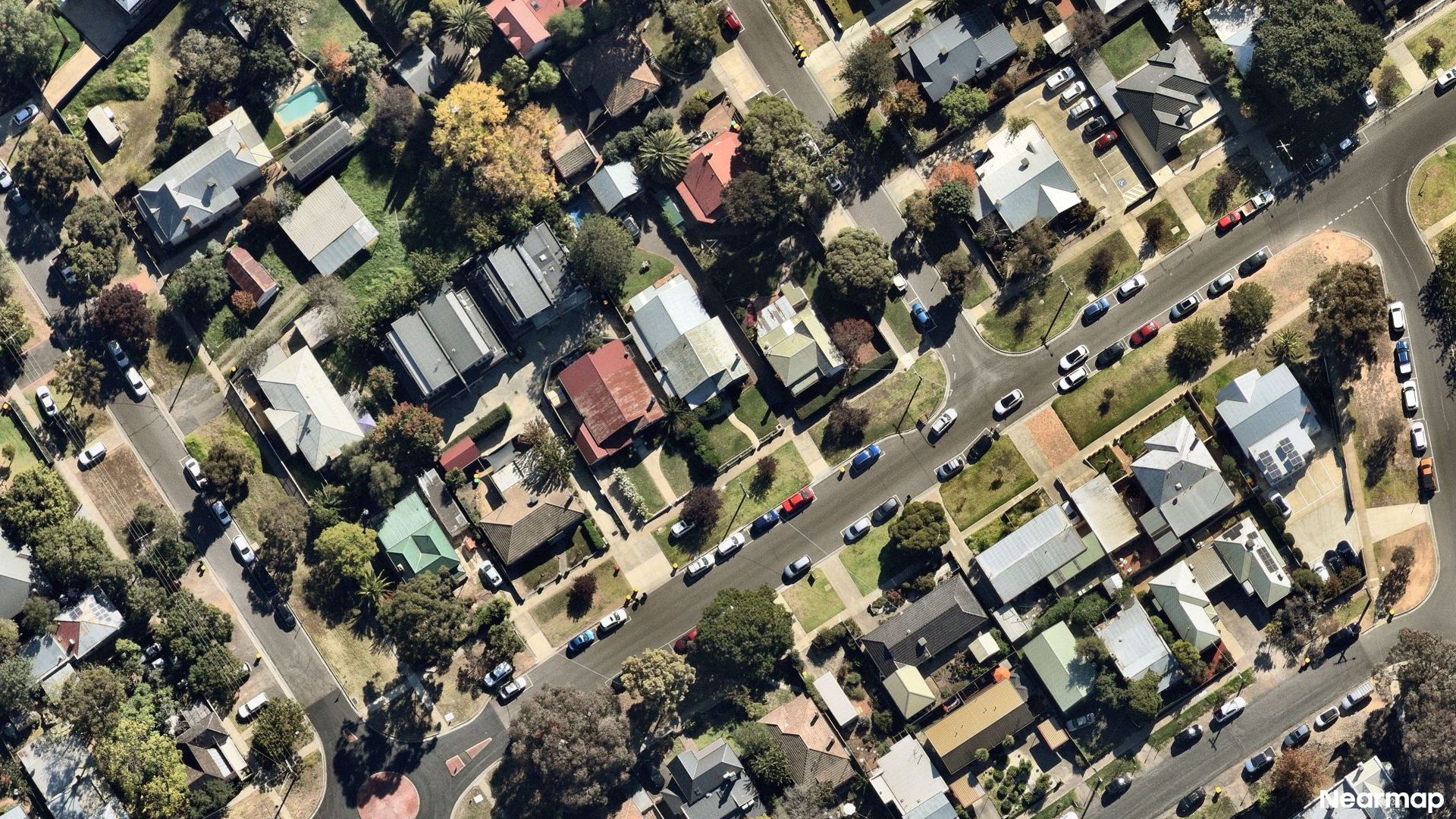 Vertical aerial view